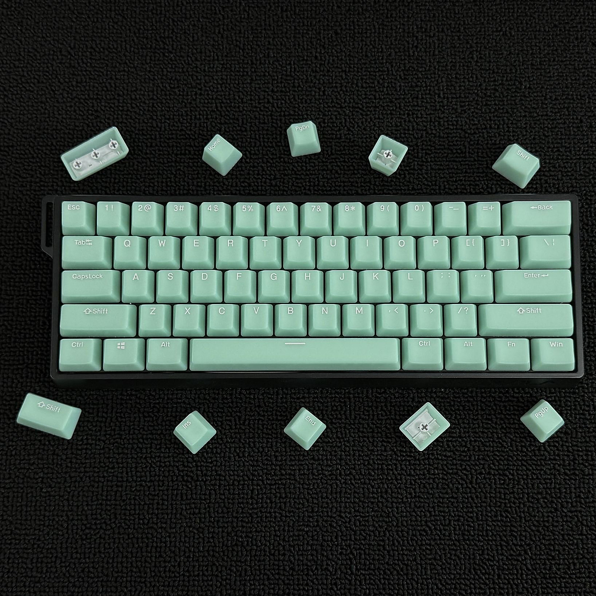 Jade Keycap Set in Green Jade, the keycaps